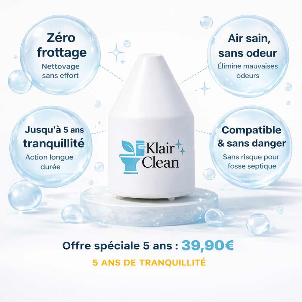 Klair Clean™ – Capsule anti odeurs, tartres, calcaires